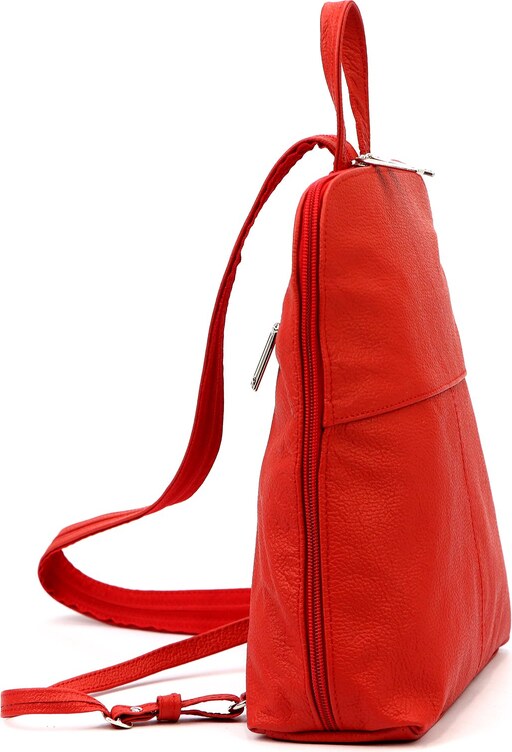 Dámský kožený batoh Voyager 517 červený