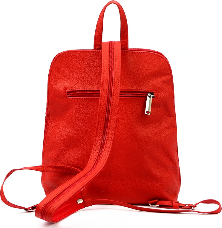 Dámský kožený batoh Voyager 517 červený