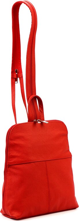 Dámský kožený batoh Voyager 517 červený