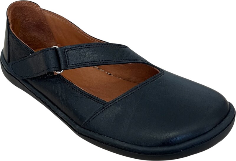 KTR dámské barefoot baleríny s páskem TIMOTI Black