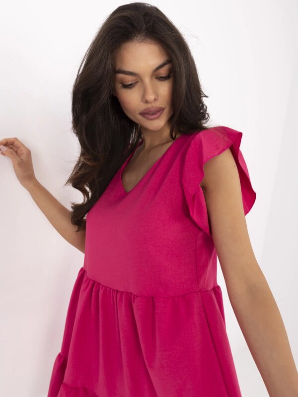 RUE PARIS Dress-WN-SK-704.83-dark pink
