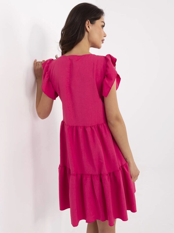RUE PARIS Dress-WN-SK-704.83-dark pink