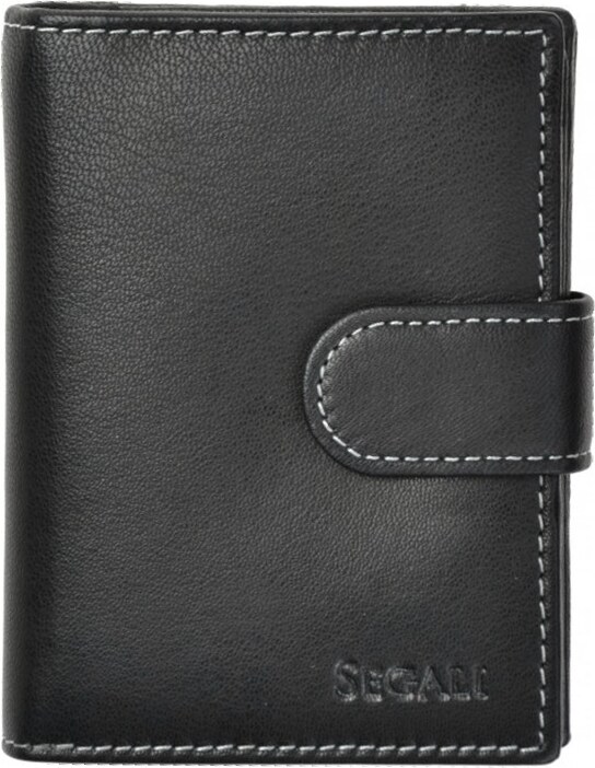 Segali SG-7319 dámská kožená peněženka černá