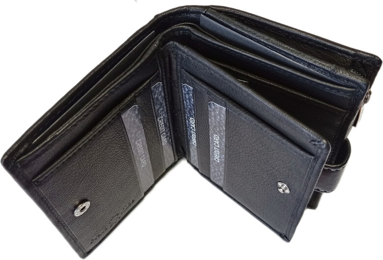 Segali SG-7319 dámská kožená peněženka černá