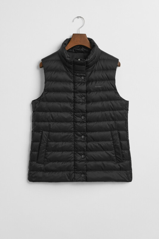 VESTA GANT LIGHT DOWN VEST BLACK