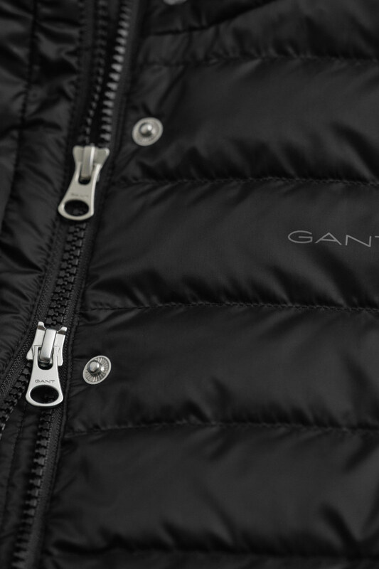 VESTA GANT LIGHT DOWN VEST BLACK