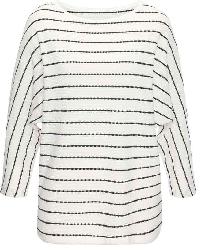 VIVANCE Tričko černá / bílá