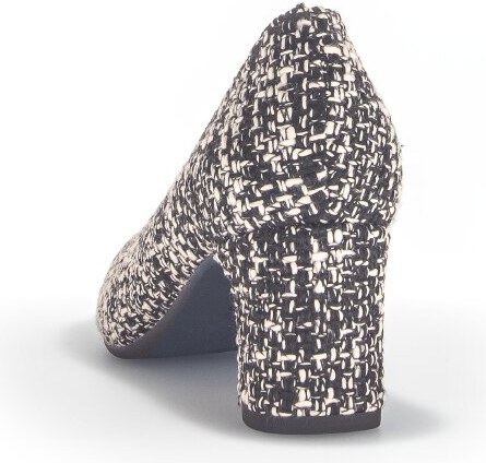 Nadčasové elegantní lodičky v černobílém designu Gabor 72.152.87 černá