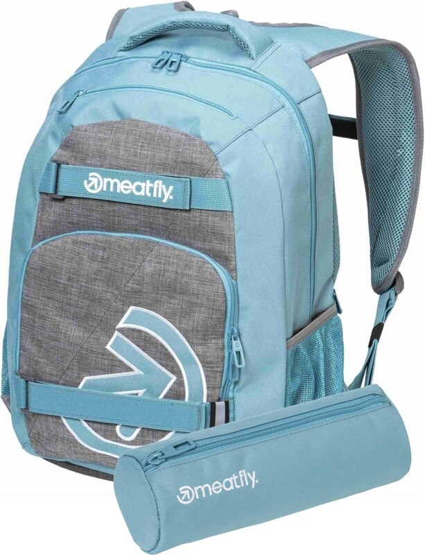 Meatfly batoh Exile Grey Heather / Aqua 24 L + PENÁL ZDARMA