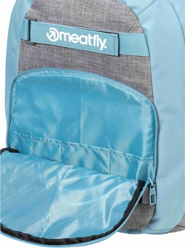 Meatfly batoh Exile Grey Heather / Aqua 24 L + PENÁL ZDARMA