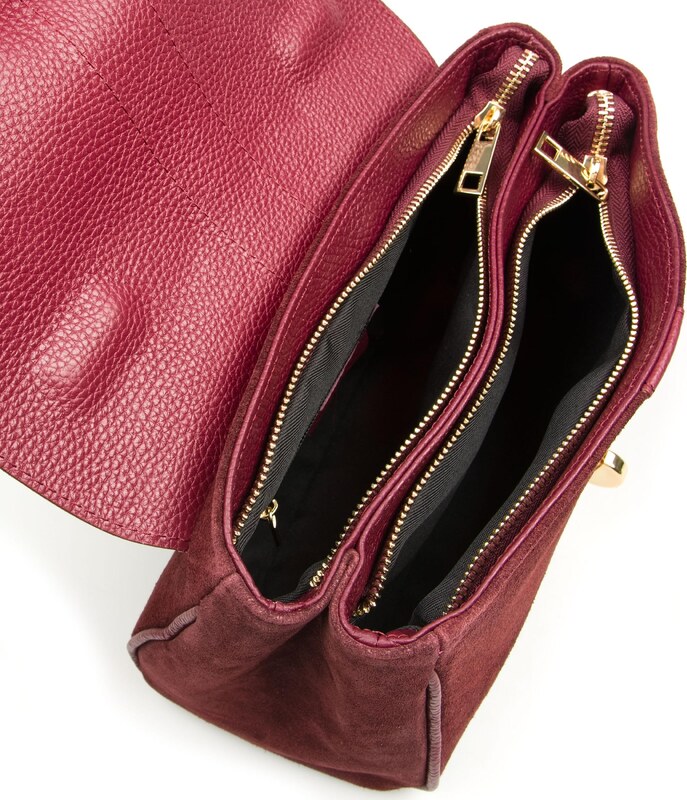 Blaire Kožená kabelka Rada bordó