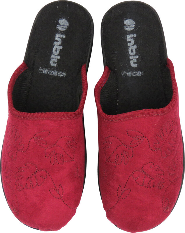 Měkké dámské domácí pantofle Inblu LV-18, bordó