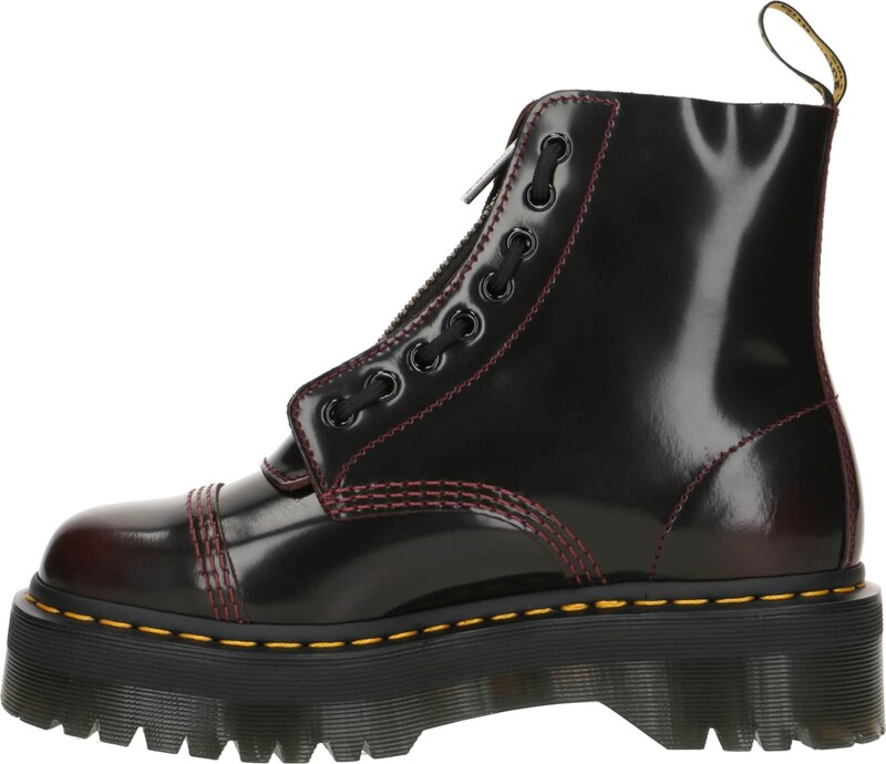 Dr. Martens Šněrovací kozačky 'Sinclair' vínově červená