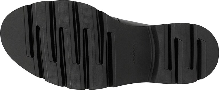 Wojas Černé Lakované Mokasíny Se Zdobným Třásněm