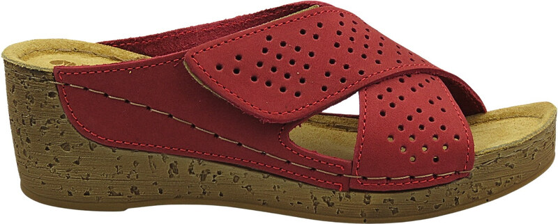 Dámské nazouvací pantofle na klínku Inblu FG-40, bílé