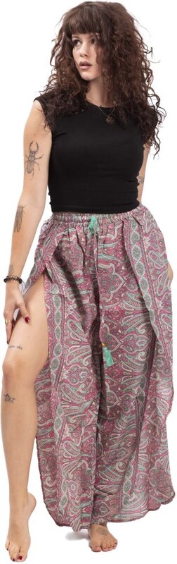 Indie Kalhoty SAMAIRA růžové VI.