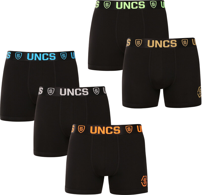 5PACK pánské boxerky UNCS černé (24Z207PSPP)
