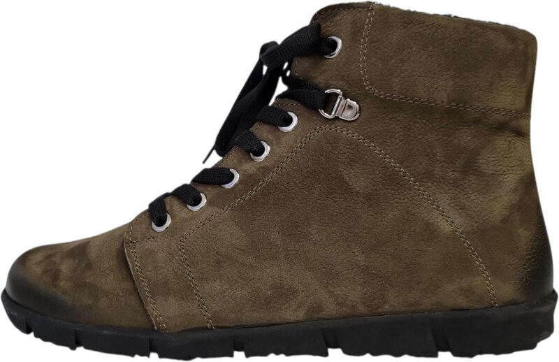 beBare dámská kotníková barefoot obuv PORTO 28003 khaki