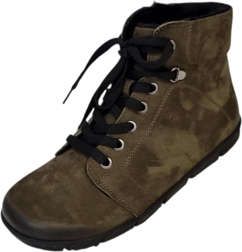 beBare dámská kotníková barefoot obuv PORTO 28003 khaki