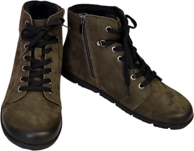 beBare dámská kotníková barefoot obuv PORTO 28003 khaki