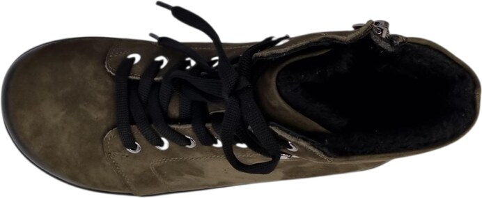 beBare dámská kotníková barefoot obuv PORTO 28003 khaki