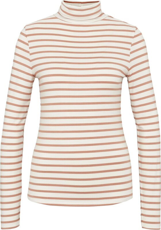 Béžové dámské pruhované tričko s dlouhým rukávem ORSAY - Dámské