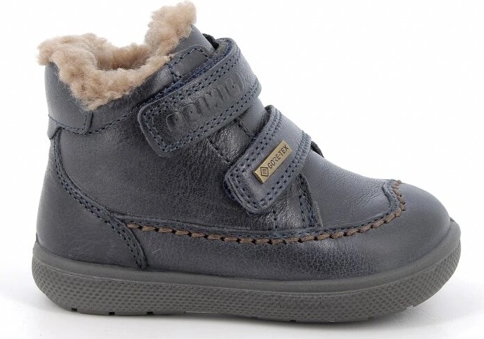 Primigi 4850333 dětská chlapecká kožená zimní obuv s membránou Gore tex