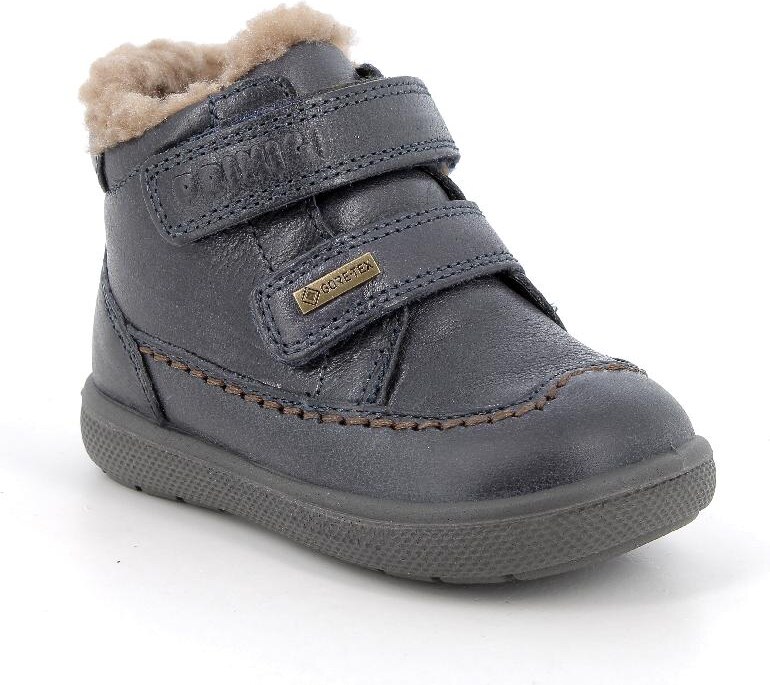 Primigi 4850333 dětská chlapecká kožená zimní obuv s membránou Gore tex
