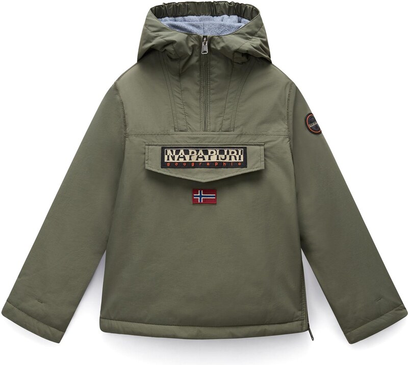 NAPAPIJRI Funkční bunda 'Rainforest' olivová / světle zelená / krvavě červená / černá