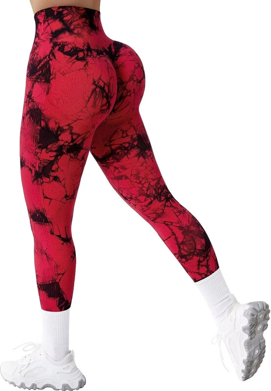 Best Fashion Dámské bezešvé legíny – vysoký pas, push-up efekt