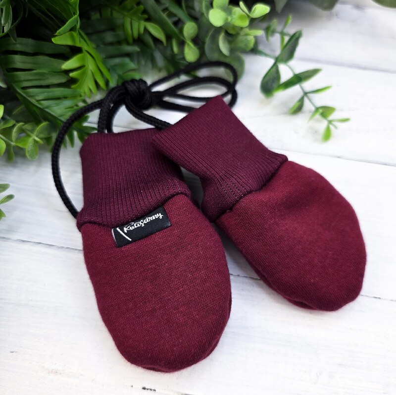 Kulišárny Bezpalcové WARM rukavice MERLOT