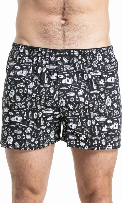 Meatfly pánské trenýrky Agostino Riot Act Seamless Double Pack | Mnohobarevná