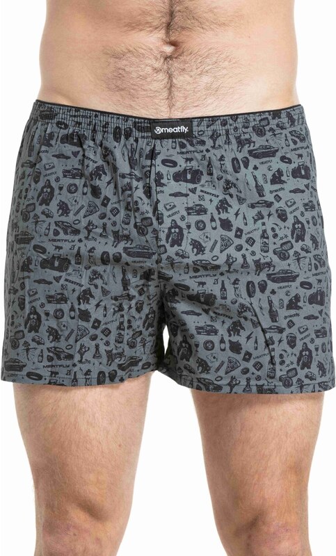 Meatfly pánské trenýrky Agostino Riot Act Seamless Double Pack | Mnohobarevná