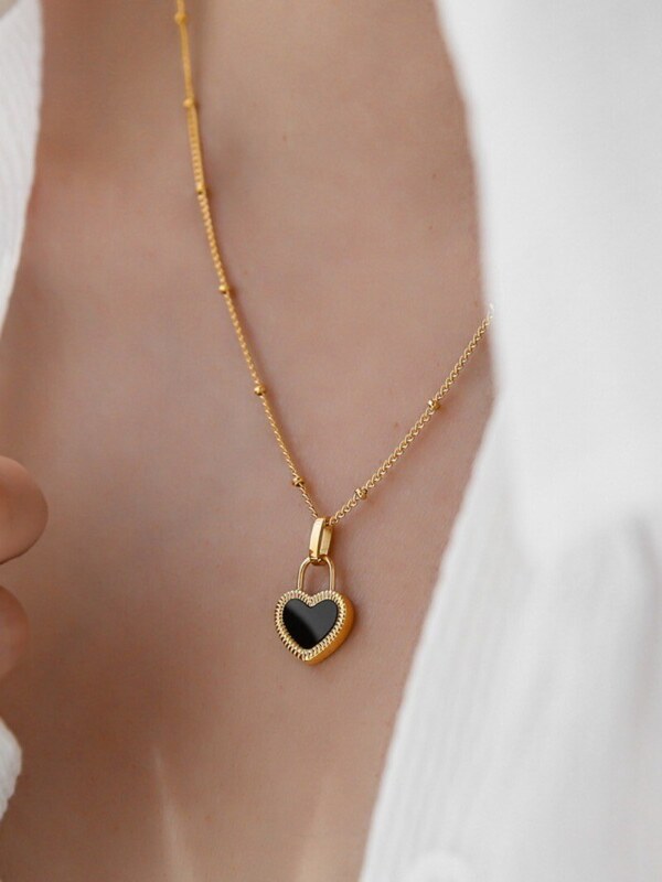 ELENYS Reverso – pozlacený náhrdelník 18K žluté zlato