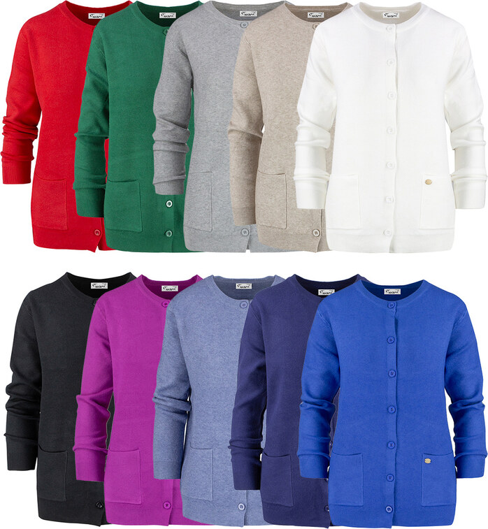 Pri Classic warm thick short LEOILA sweater with button closure