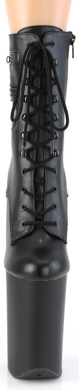 Pleaser infinity-1020pk černé kozačky na extra podpatku