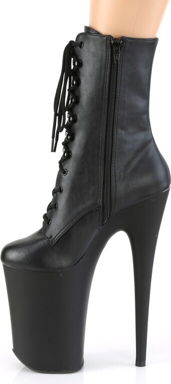 Pleaser infinity-1020pk černé kozačky na extra podpatku