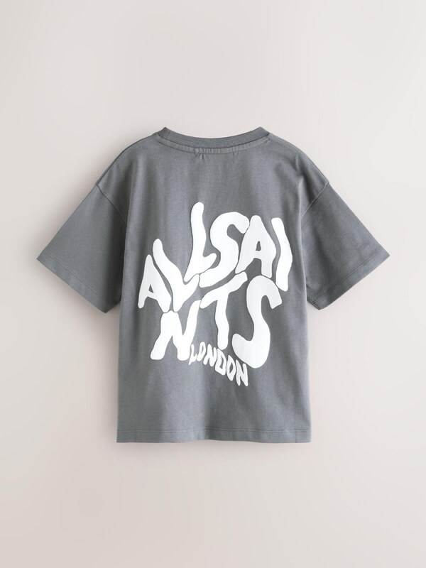 smALLSAINTS Tričko 'Orlando' šedá / bílá