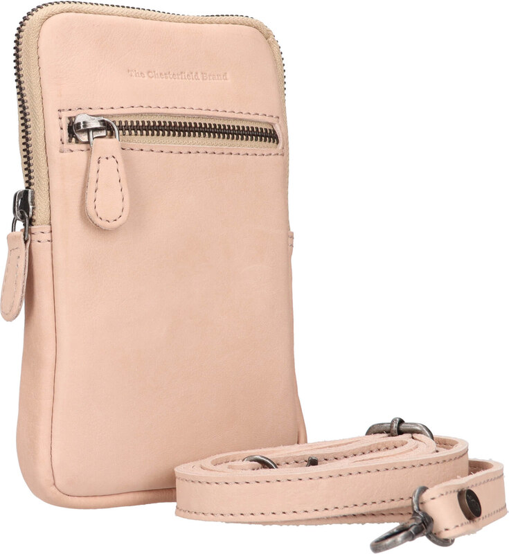 Dámská kožená crossbody kabelka na doklady The Chesterfield Brand Salva - béžová
