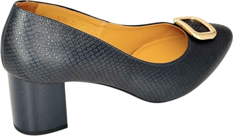 Dámské kožené lodičky Dapi modré 28737 F