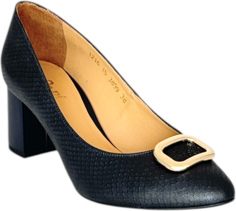 Dámské kožené lodičky Dapi modré 28737 F