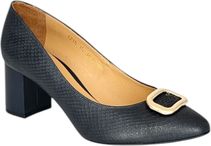 Dámské kožené lodičky Dapi modré 28737 F