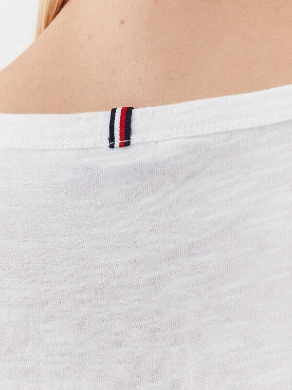 Tommy Hilfiger dámské bílé tričko Slim