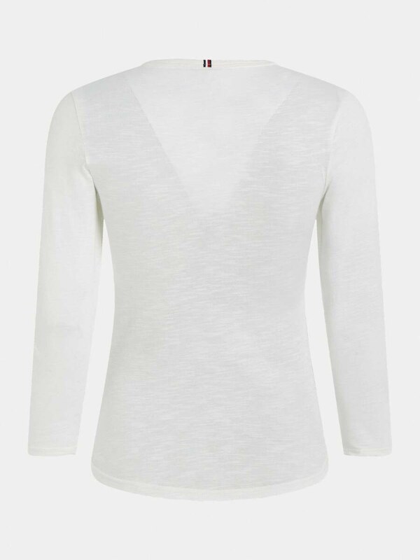 Tommy Hilfiger dámské bílé tričko Slim