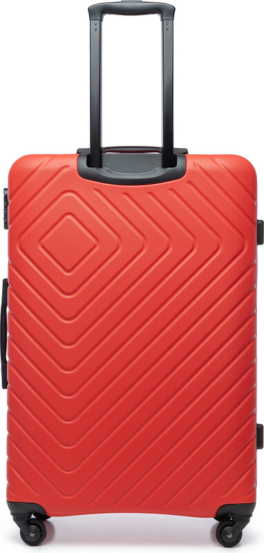 Wittchen Velký kufr a kosmetická taška z ABS s geometrickým reliéfem