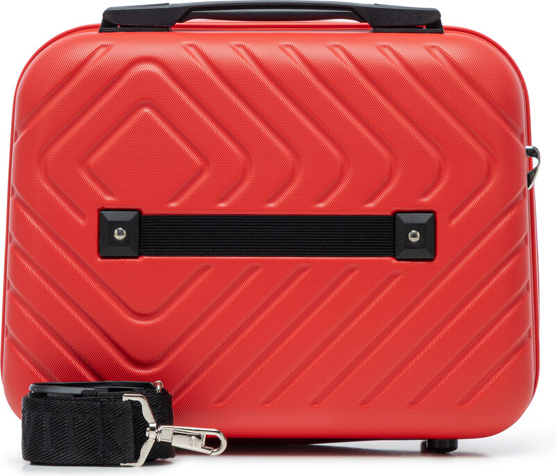 Wittchen Velký kufr a kosmetická taška z ABS s geometrickým reliéfem