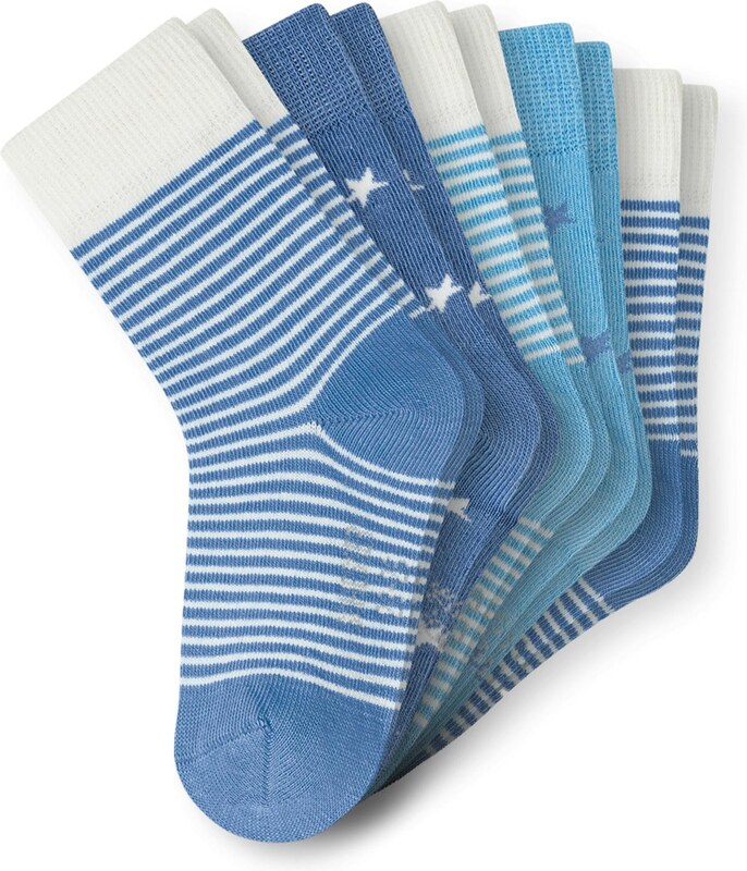 SCHIESSER Ponožky 'Stars' modrá / bílá