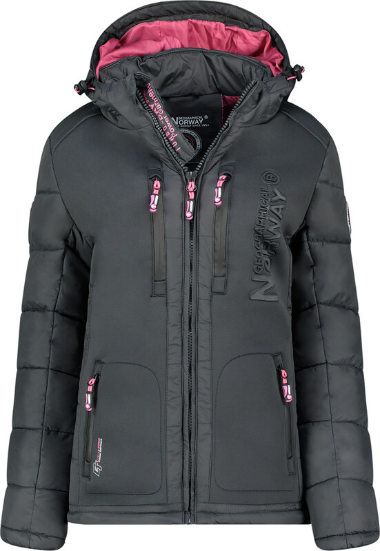 Dámská prošívaná přechodná bunda s kapucí Geographical Norway BEACHWOOD