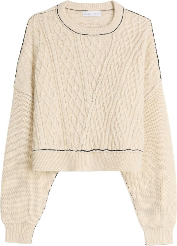 Bershka Svetr režná