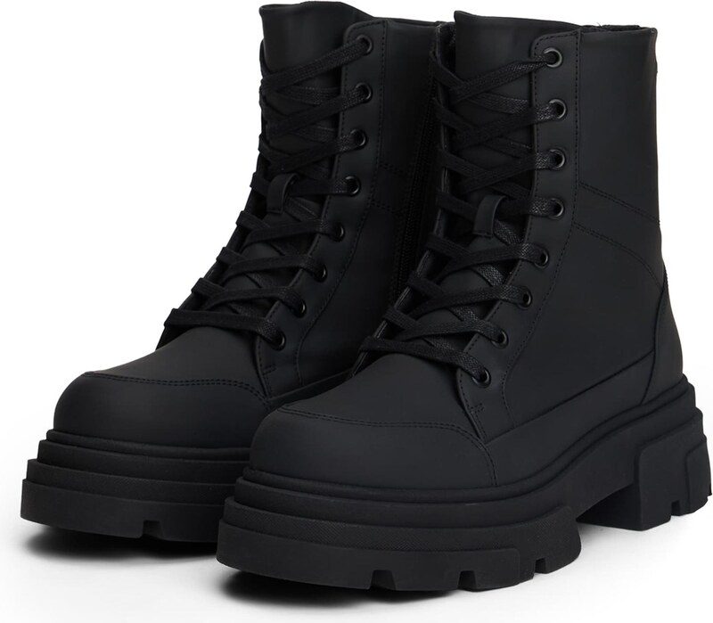 TOMMY HILFIGER Šněrovací kozačky černá